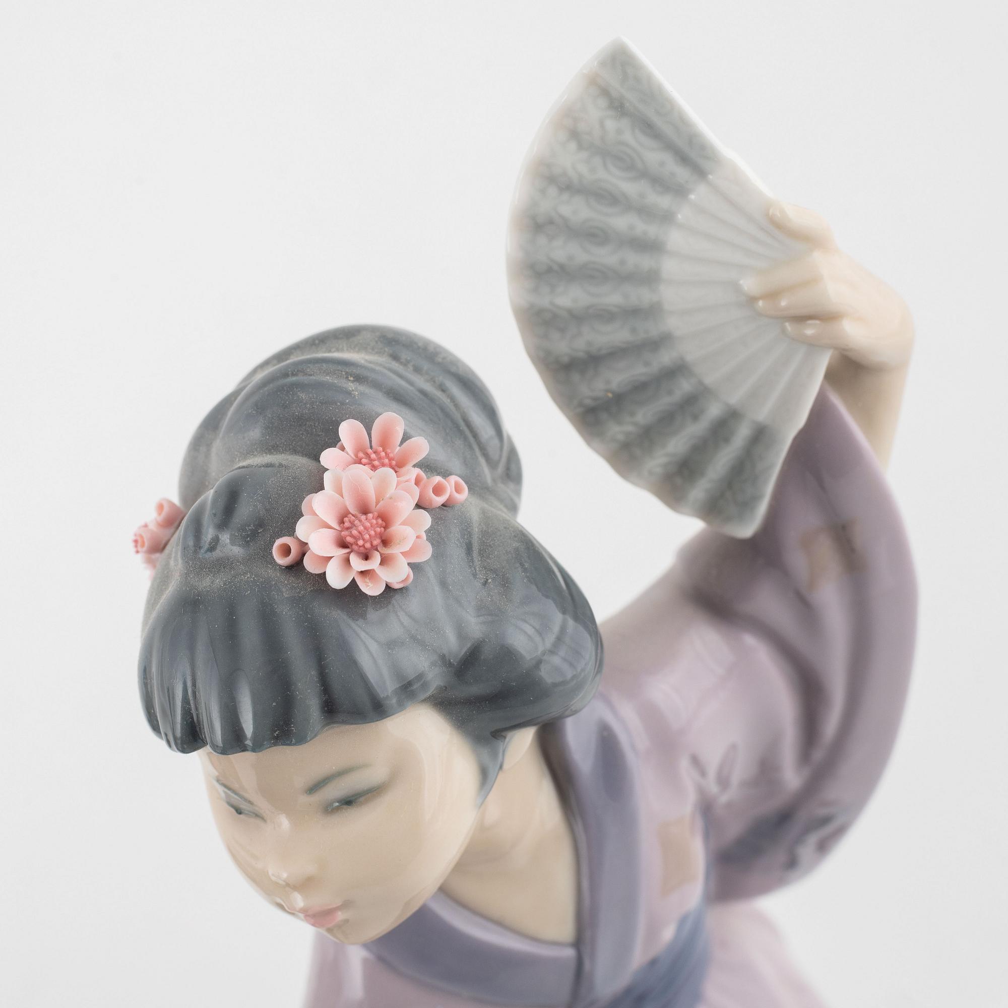 Figuriner, 3 st, porslin, Lladró och Nau, Spanien.