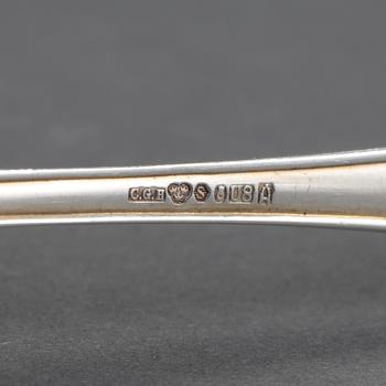 PARTI SILVER, bl a CG Hallberg, Stockholm 1961. Vikt ca 500  gram.