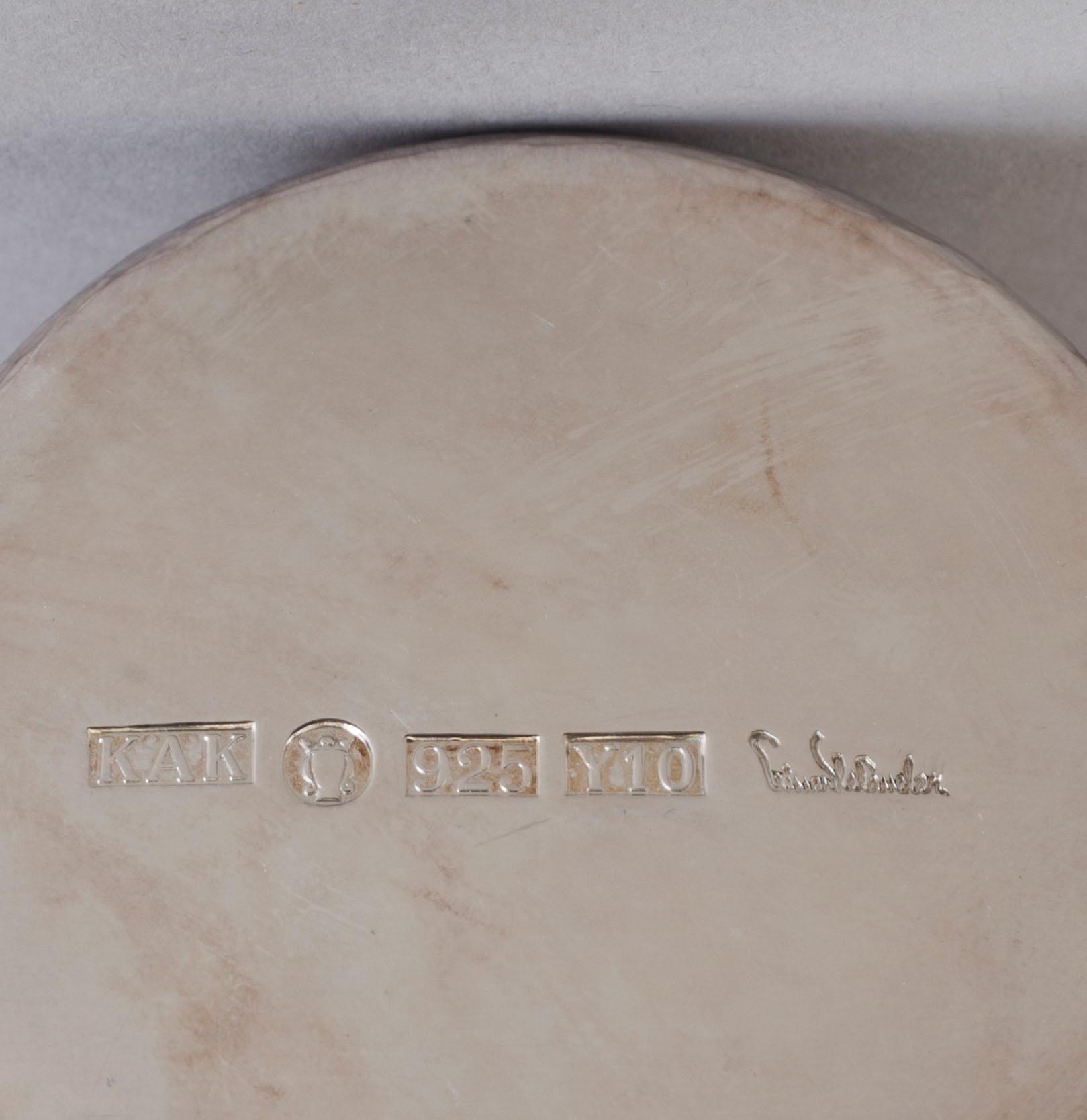 EINAR TELANDER, bägare, sex stycken, silver, 592 gram, 1990-tal.