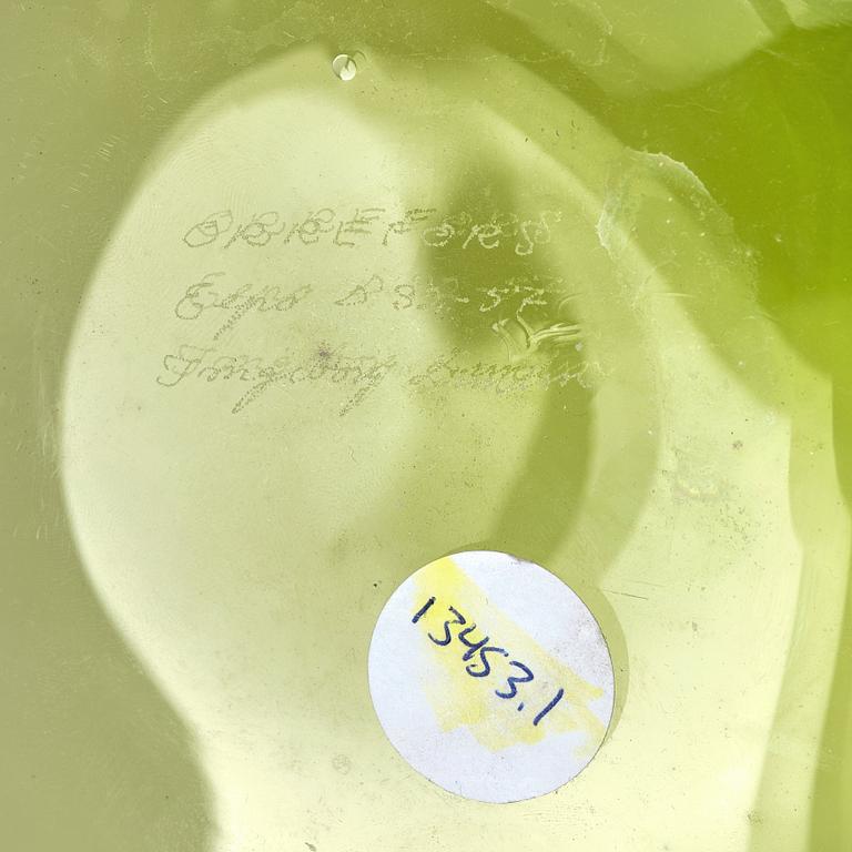 Ingeborg Lundin, vas, "Äpplet", Orrefors.