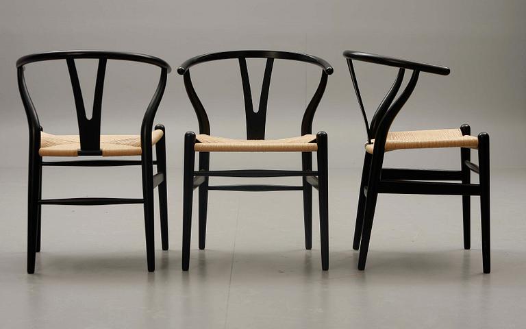 STOLAR, 4 st, "Y-stolen", Hans J Wegner, Carl Hansen & Son.