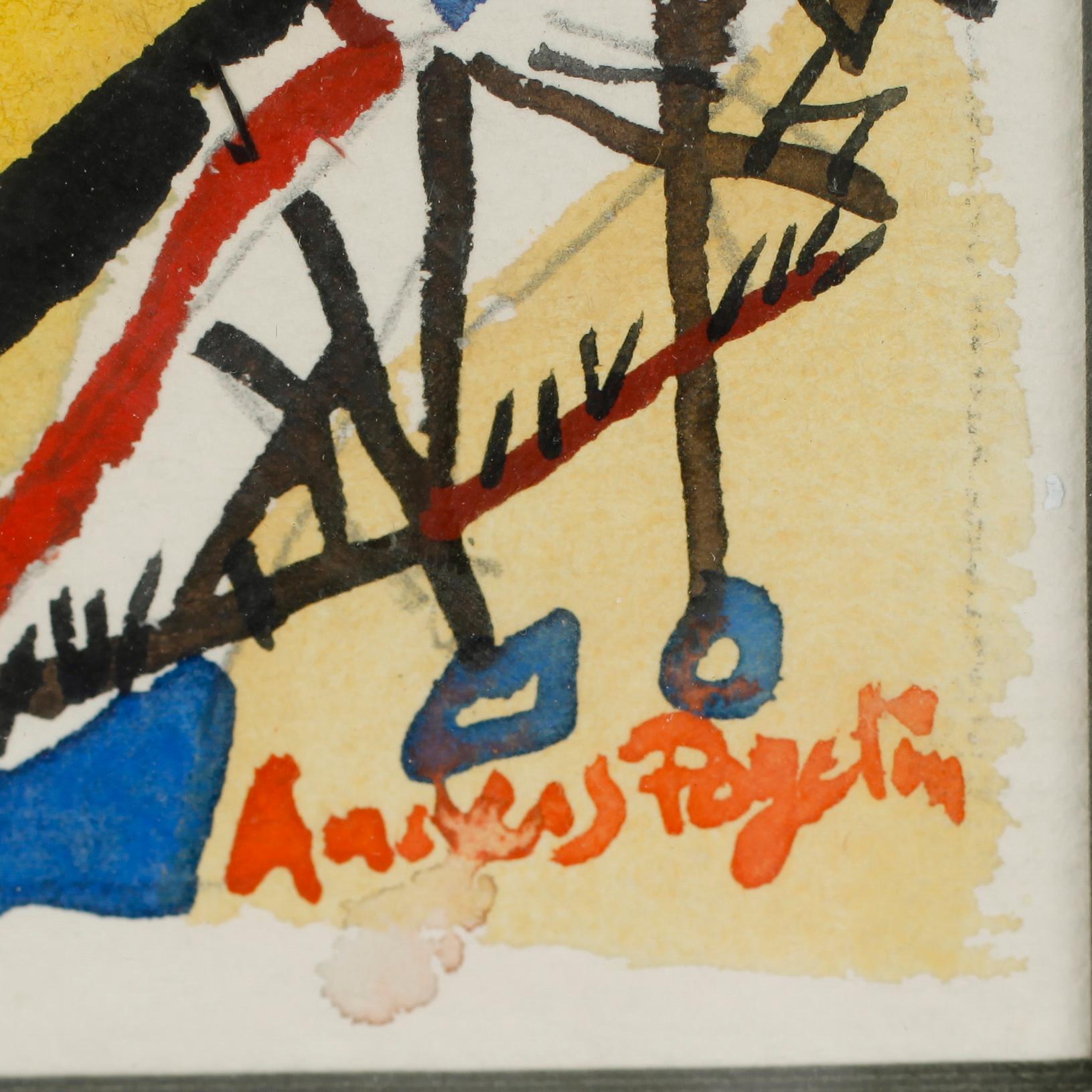 ANDERS FOGELIN, akvarell, signerad.