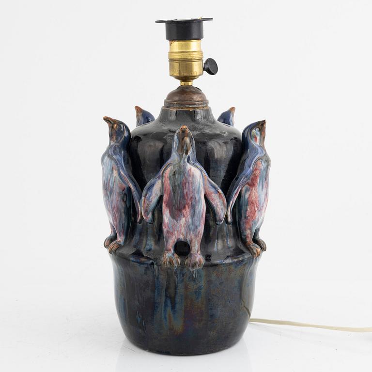 A ceramic table lamp, first half of the 20th century.