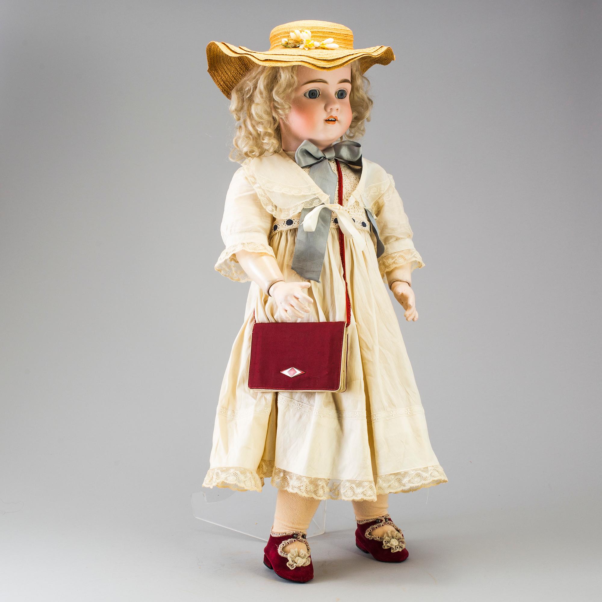 A bisque head doll "Walküre", Germany, ca 1920.