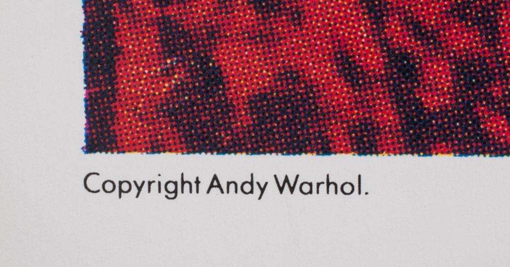 ANDY WARHOL, efter, affisch, Galerie Börjeson. 1983.