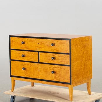 A birch chest of drawers, 1940's.