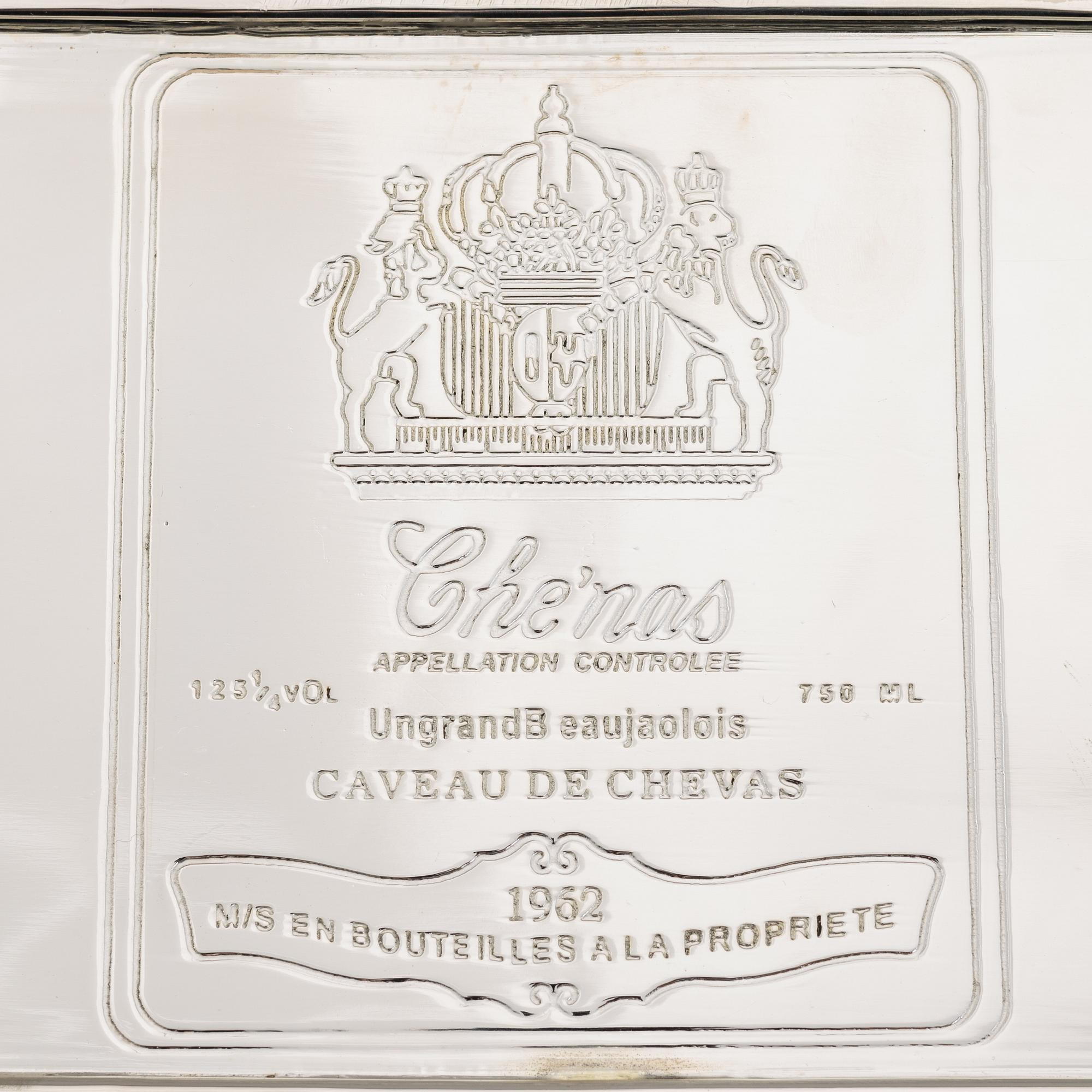 Wine cooler, silver plate, period.