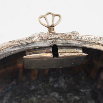 Sugar box, silver, Vienna, Austria, second half of the 19th century.