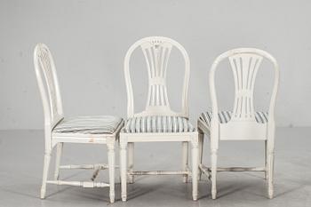 STOLAR, 6 st, gustaviansk stil, 1900-tal.