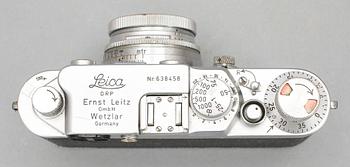 KAMERA, Leica IIIf, nr. 638458, Wetzlar, Tyskland, 1952-53.