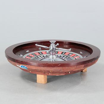 A roulette wheel, second half of the 20th century.