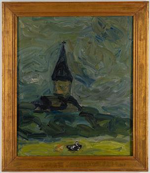 EVERT LUNDQUIST, oil on canvas, signed and dated 1945 verso.