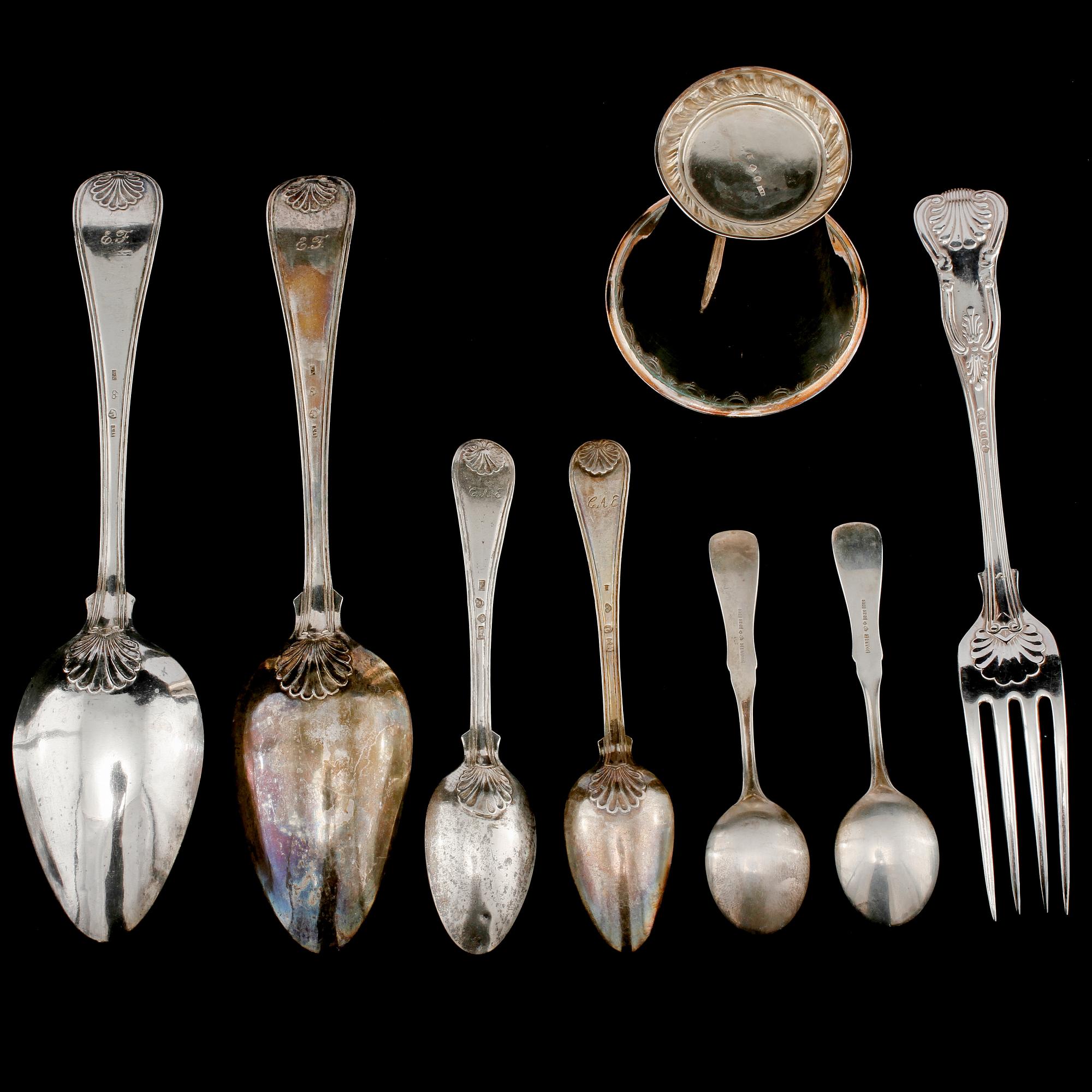 PARTI SILVER, 16 delar, 1900-tal. Vikt 570 g.
