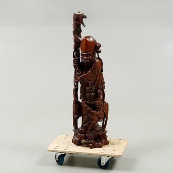 SKULPTUR, trä. Japan, 1900-tal.