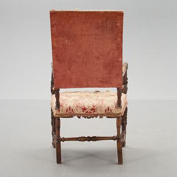 KARMSTOL, Barockstil. 1800-talets slut.