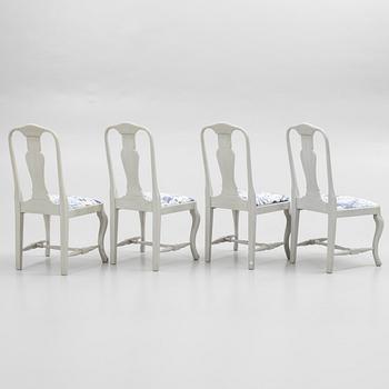 Chairs, 4 pcs, Rococo style, Åmells Möbel, "Old Sweden", late 20th century.