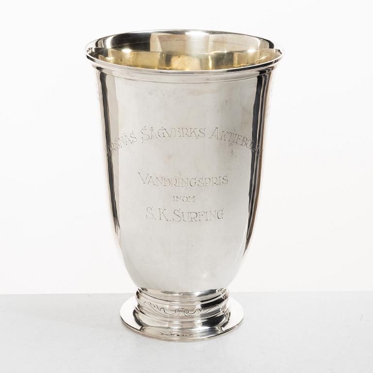 Guldsmedsaktiebolaget (GAB), A Swedish silver beaker/vase, Stockholm 1930.