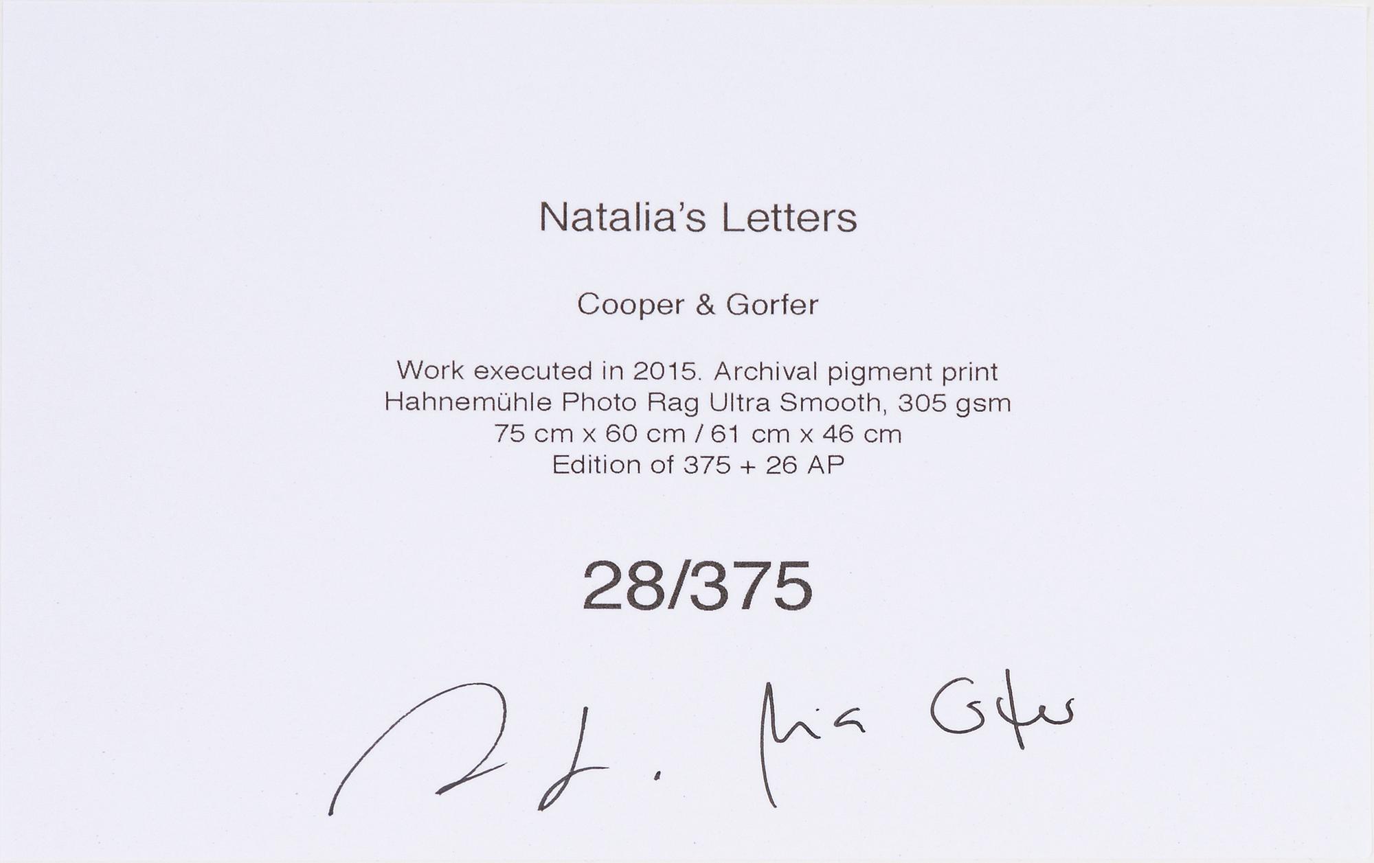 Cooper & Gorfer, archival pigment print, signerad 28/375 verso.