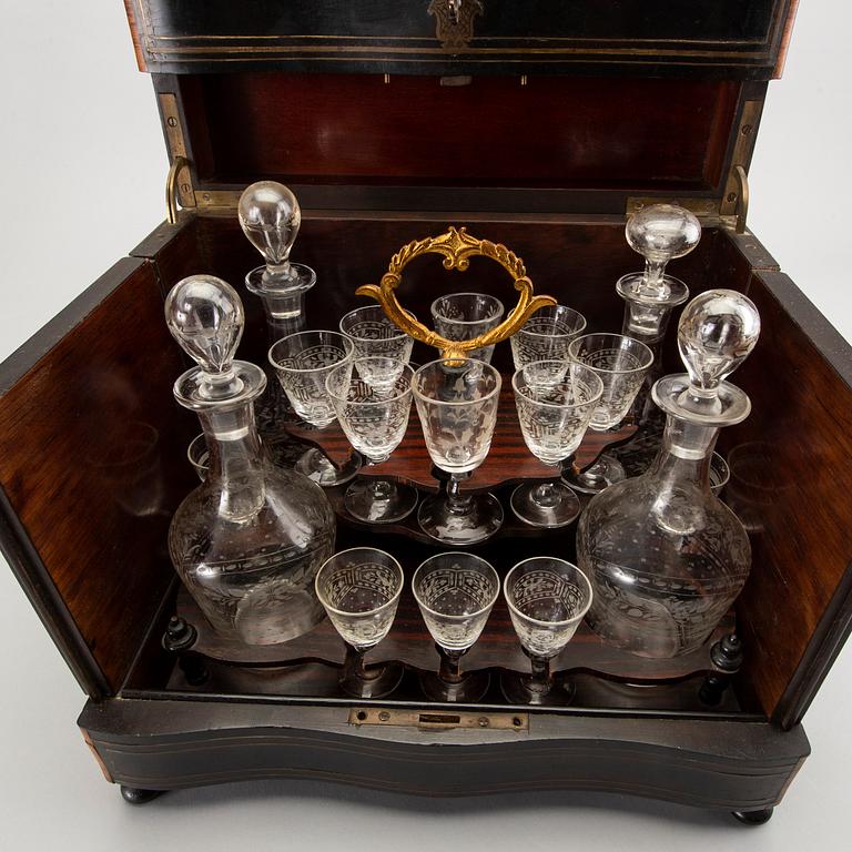 A liqueur cabinet France around 1900.