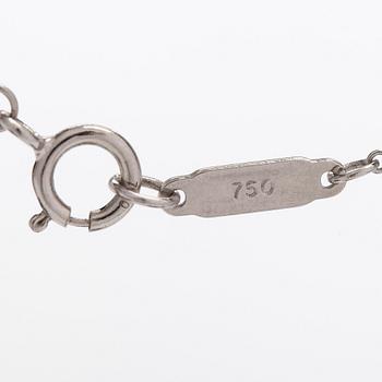 Tiffany & Co, halsband "Metro Cross", 18K vitguld och diamanter.
