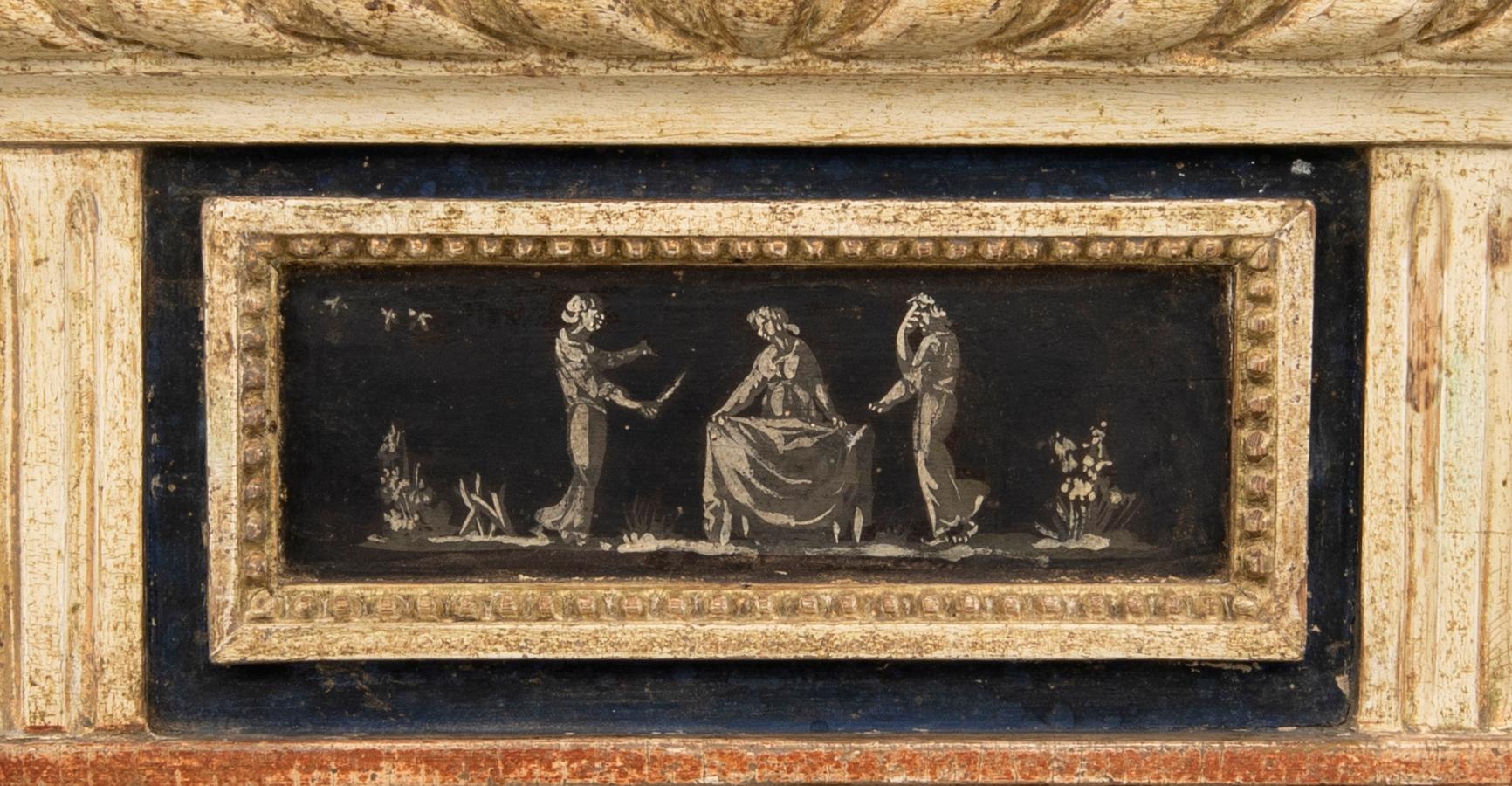 Mirror, late Gustavian style, first half of the 19th century.