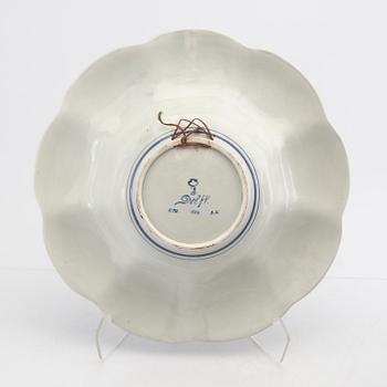 Dish and jug with lid Delft mid-20th century faience.