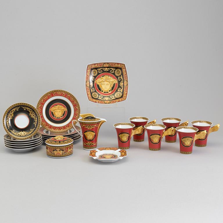 A Versace "Medusa" 16-piece porcelain coffee service, Rosenthal, Germany.