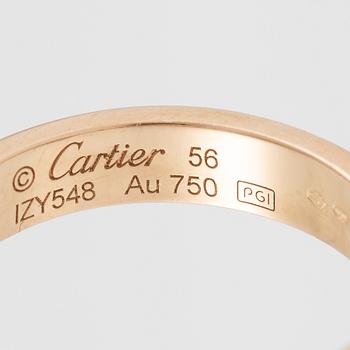 Ring, Cartier, 18K guld med briljantslipad diamant.