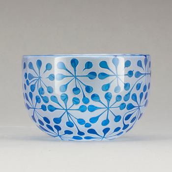SKÅL, glas, Bertil Vallien, Boda-Åfors, 1960-tal.