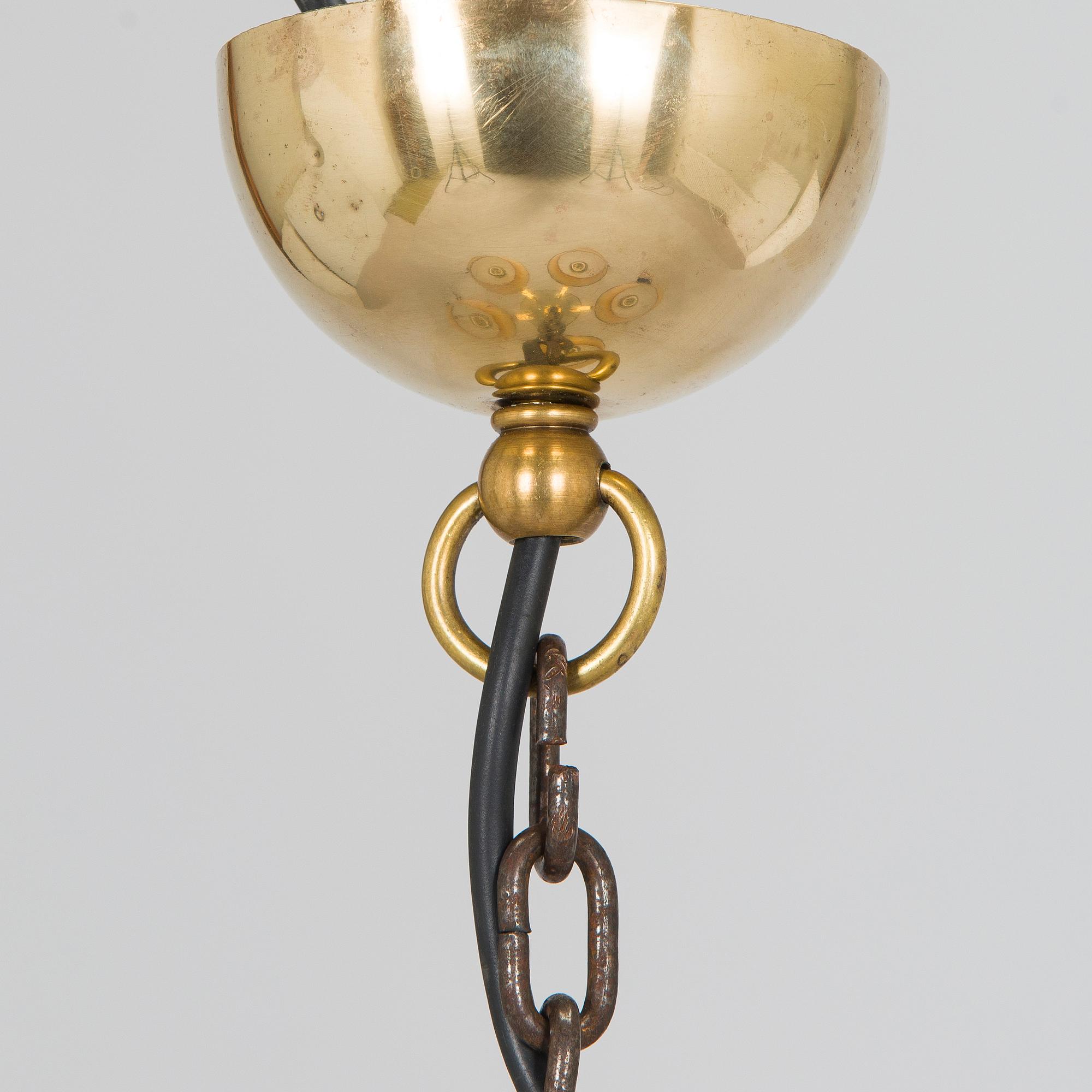 Paavo Tynell, taklampa modell 1409/5, Taito, 1930-tal.