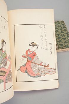 BÖCKER, fem band, efter Harunobu Suzuki, 1900-tal.
