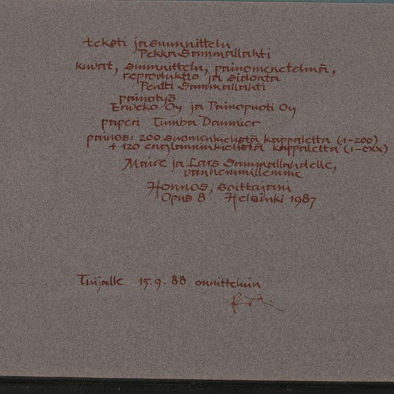 Pentti Sammallahti, 'Honnos, Soittajani'.
