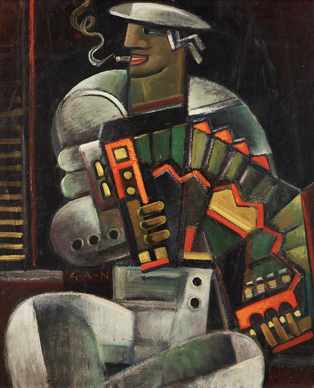 Gösta Adrian-Nilsson, "Sjöman med dragspel" (Sailor with accordion).