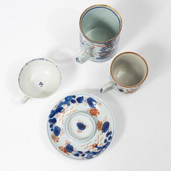 Six cups and four saucers, China, Qing dynasty, 18th century.