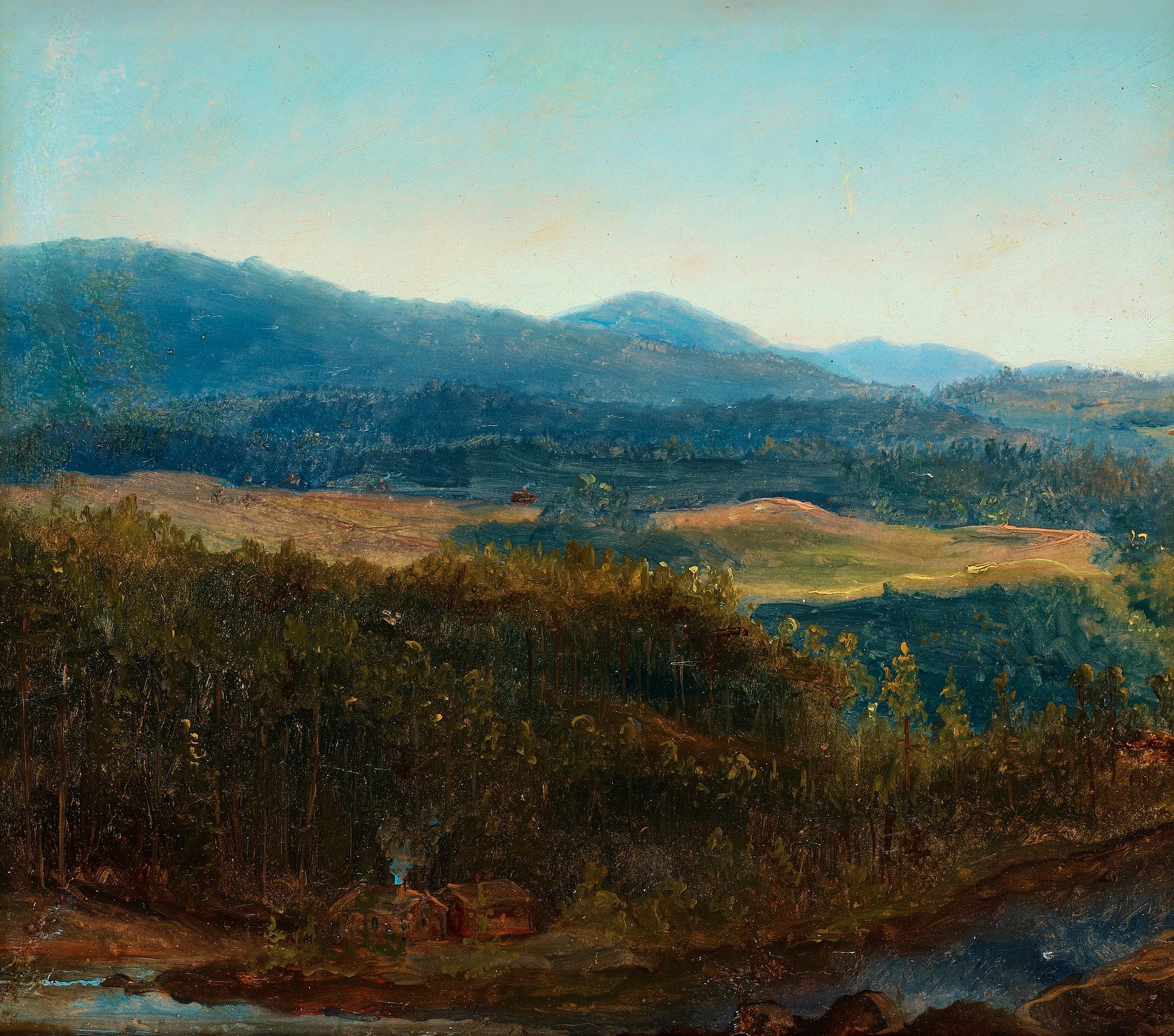 MARCUS LARSON, Olja på smörpapper, lagd på papp, ej sign.