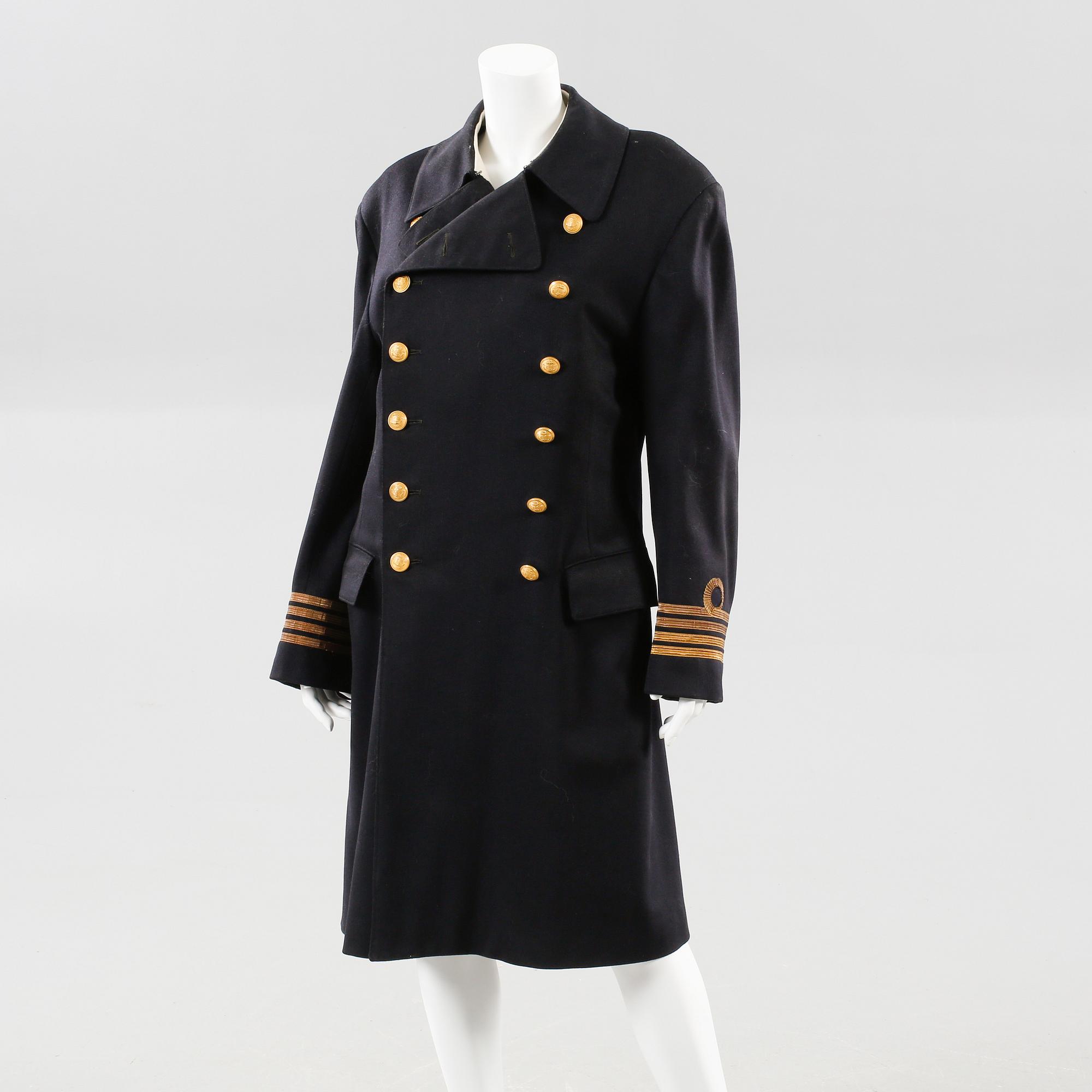 A coat from the Swedish royal navy, the 1950s.