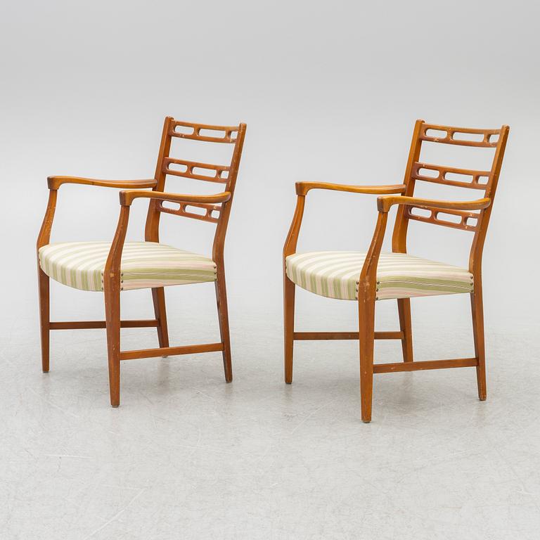 David Rosén, karmstolar, 6 st, "Futura", Nordiska Kompaniet, 1950-tal.