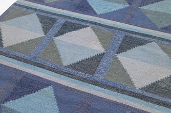 Rug, flatwoven, signed GA, approx. 240 x 163 cm.