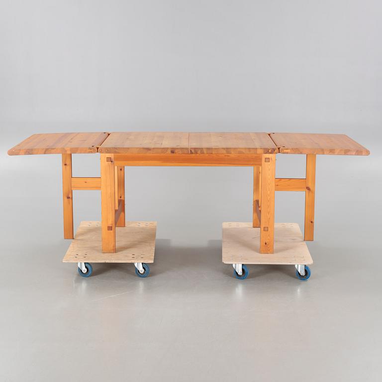 A leaf table, designed by Edvin Helseth approx 1970, made by Stange Bruk.