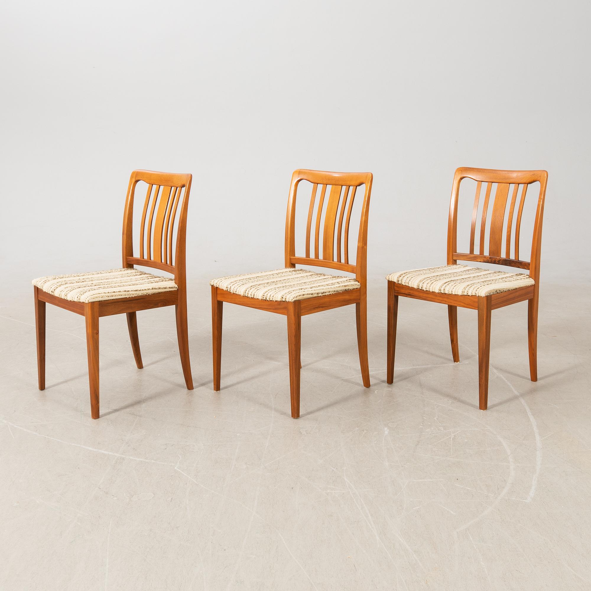 Chairs 6 pcs AB Linde Nilsson Lammhult 1960s/70s.