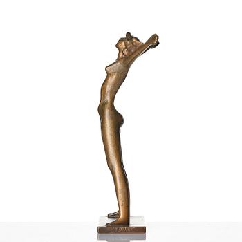 Stig Blomberg, skulptur, "Fritidsflickan", även kallad "Våren", brons, Ystad-Metall.