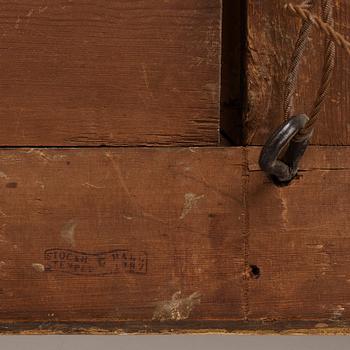 A Gustavian mirror dated 1787 by Lago Lundén (master in Stockholm 1773-1819).