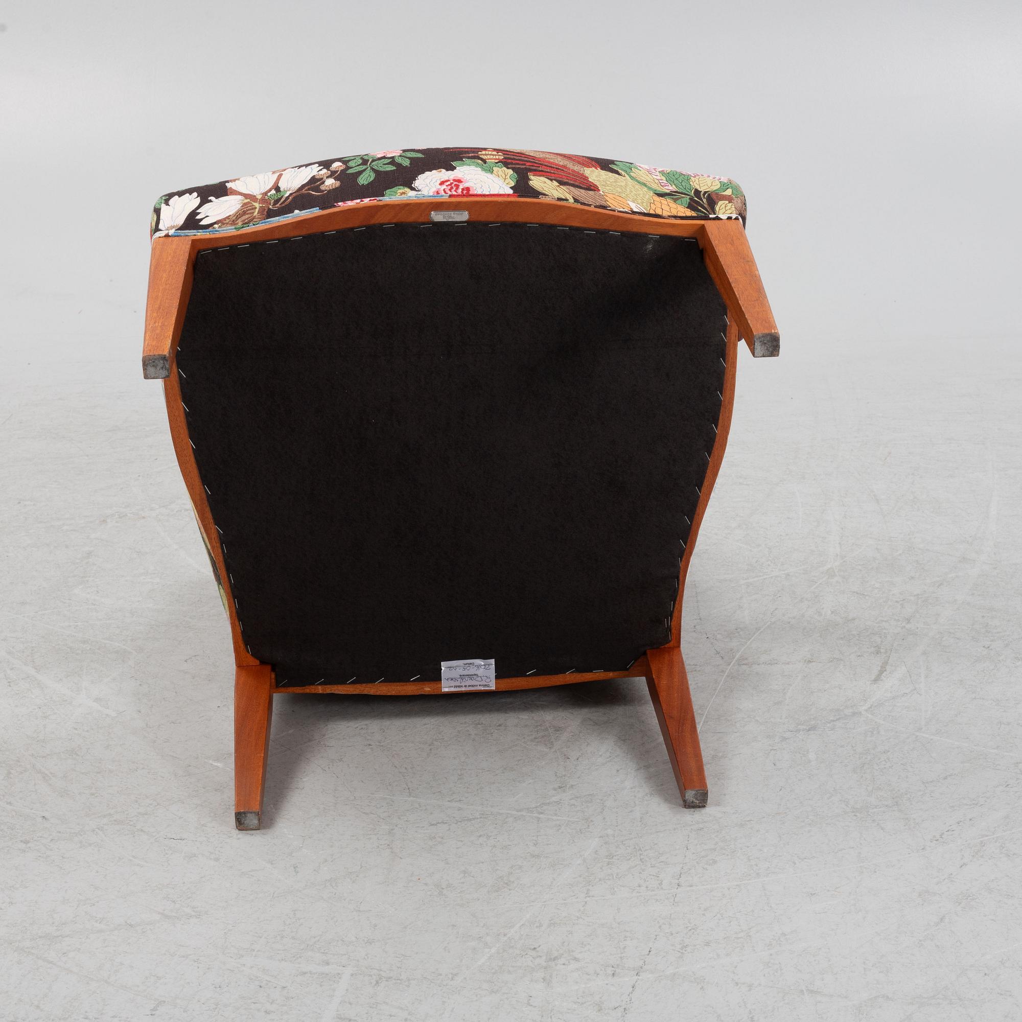 Josef Frank, a model 969 armchair, Firma Svenskt Tenn, Sweden.