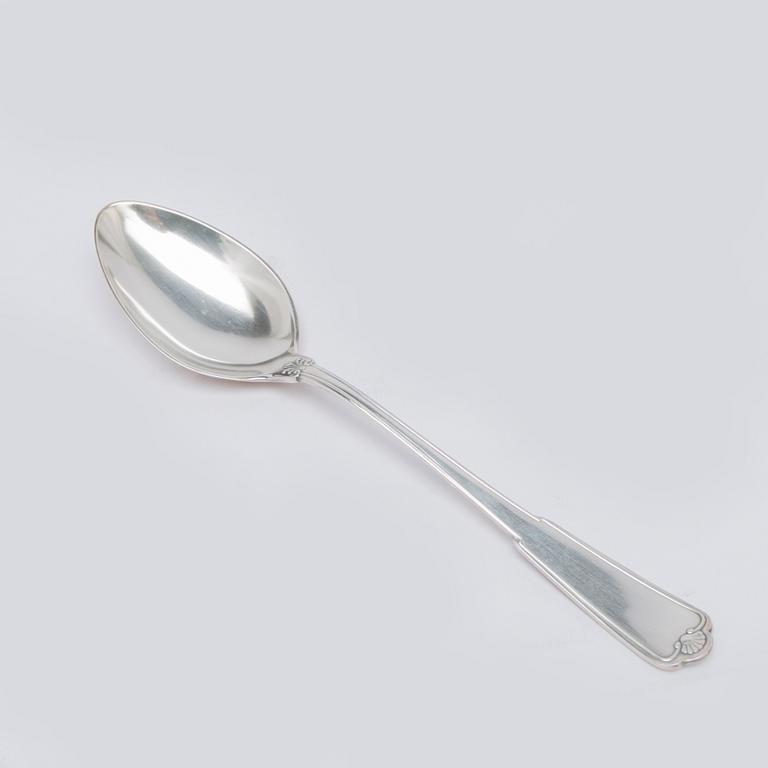 W.A. Bolin, bestickuppsättning, 89 delar, silver, Stockholm 1938, gammal Fransk.
