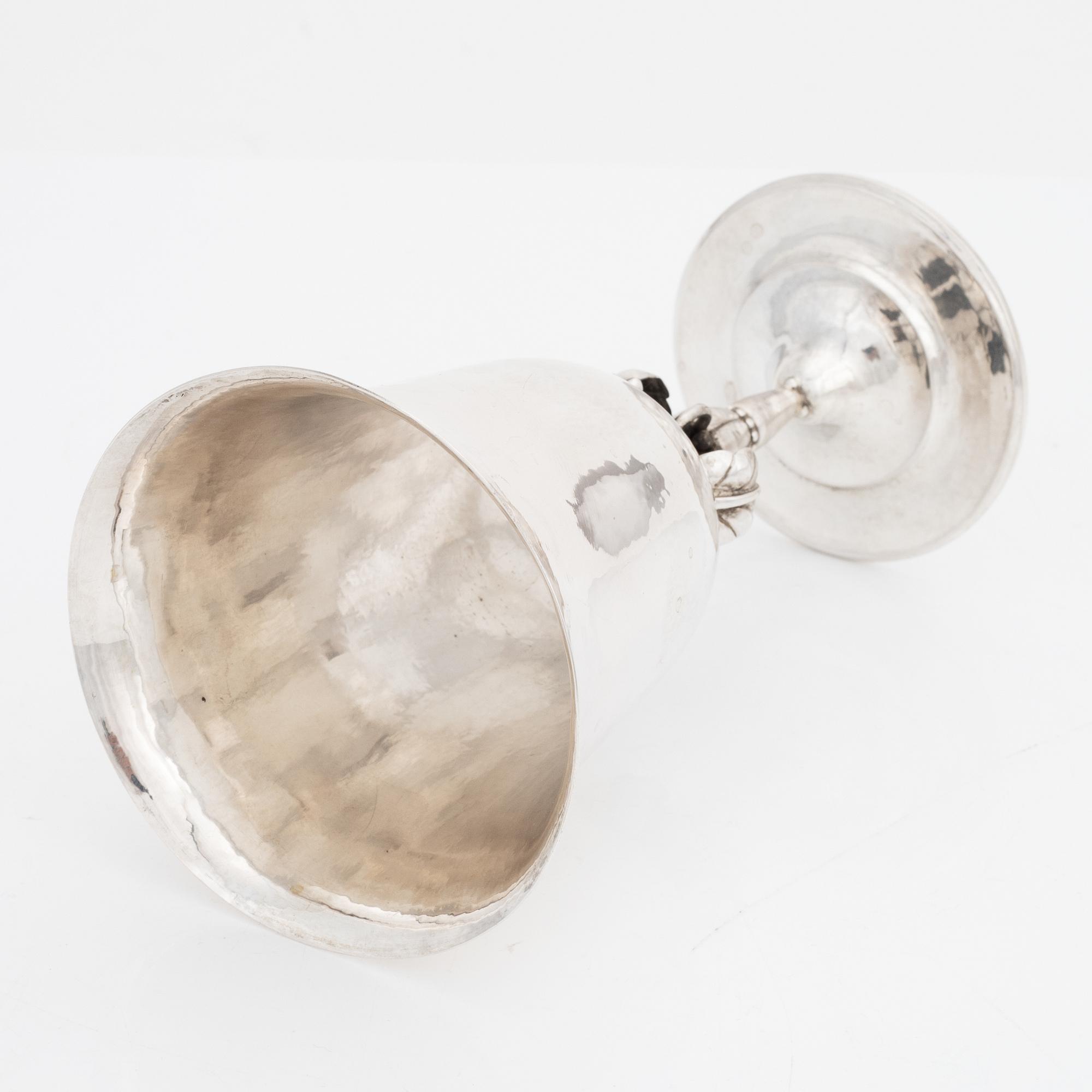 Jörgen Jensen, vinkalk, silver, Stockholm 1923.