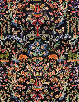 a Figural Fariden carpet (Esfahan area) 307 x 185 cm.
