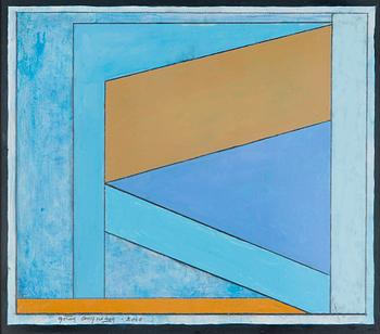 Göran Augustson, "Diagonal Blue and Yellow" (Diagonaalinen sininen ja keltainen).