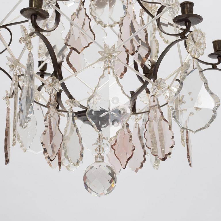 Chandelier, Rococo style, first half of the 20th century.