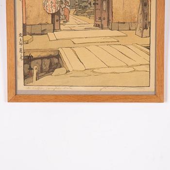 Hiroshi Yoshida, "A Little Temple Gate".