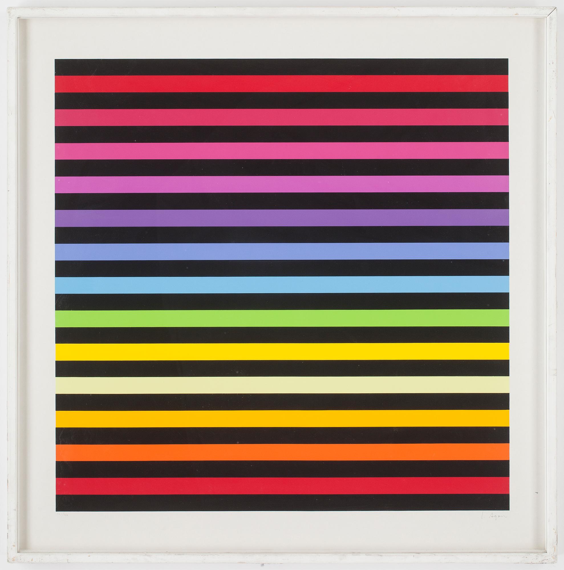 YAACOV AGAM, serigrafi, signerad  och numrerad 171/200.